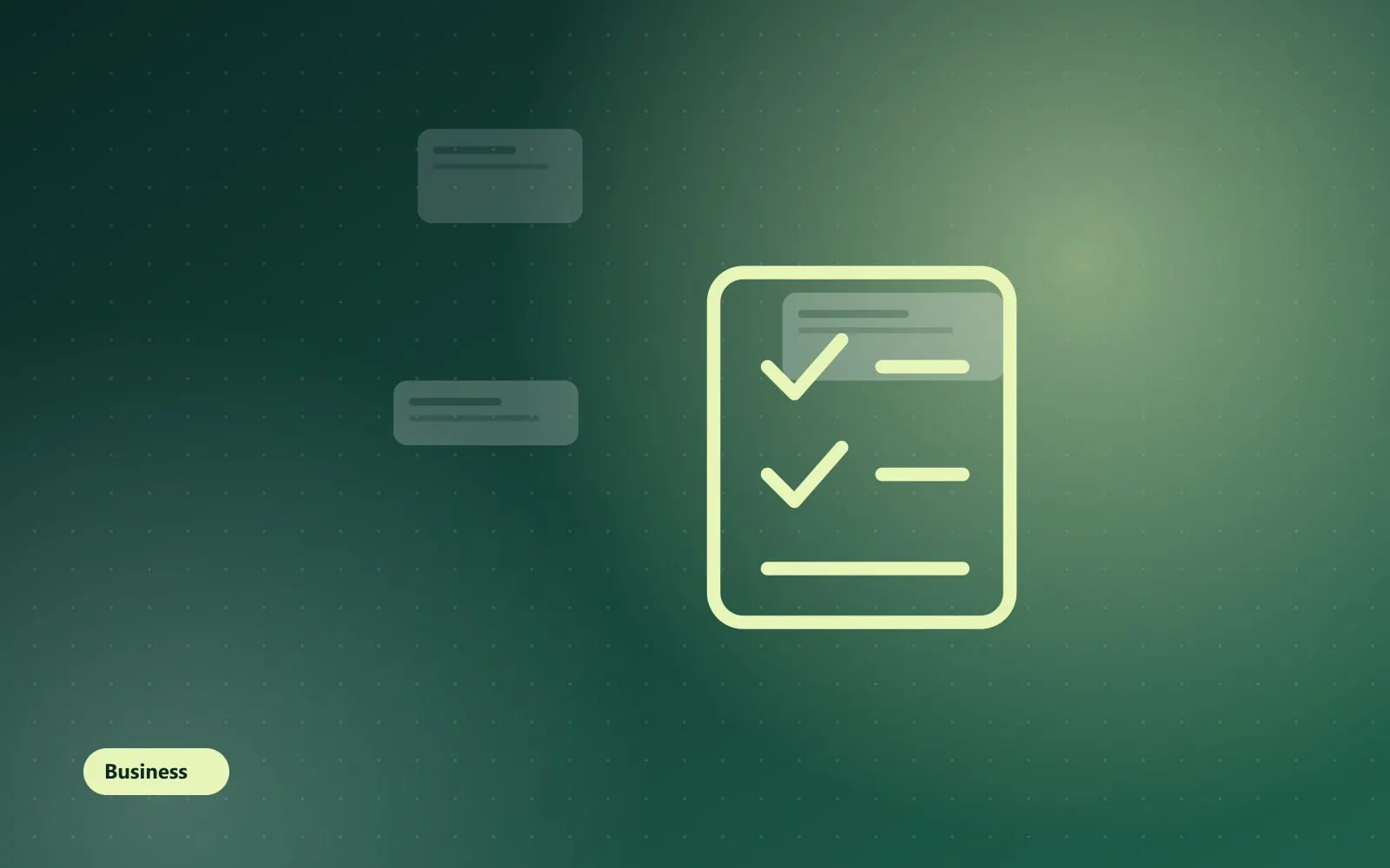 Illustration of a checklist representing business idea validation